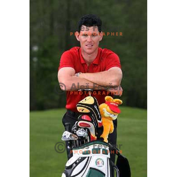Matjaz Gojcic, first Slovenian Pro playing on Alps tour during practice session on Ptuj golf course, Slovenia on May 8, 2007