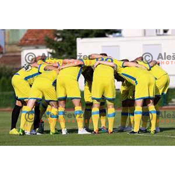 action during football match Zavrc-Domzale in round 3 of Prva liga Telekom Slovenije, played at Ptuj on August 1, 2014
