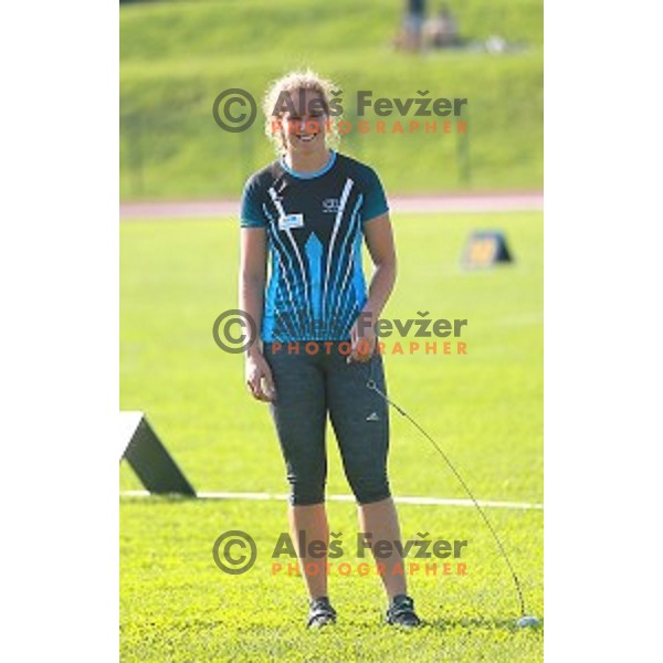 Barbara Spiler in action during first day of Slovenian National Athletics Championships in Celje on August 2, 2014