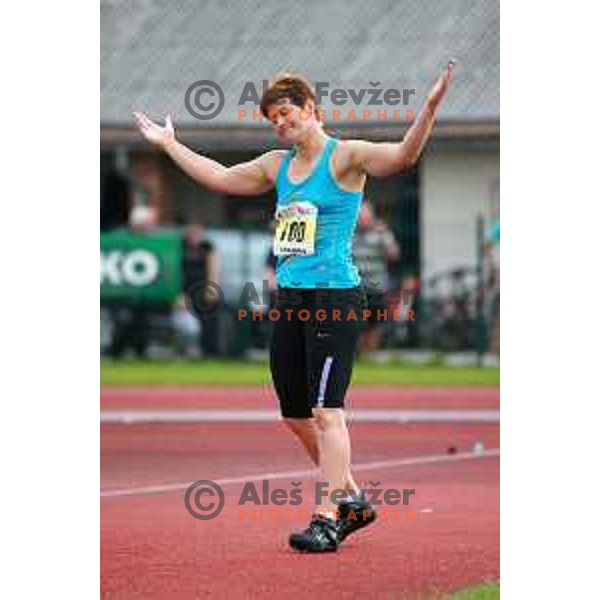 Martina Ratej in action during second day of Slovenian National Athletics Championships in Celje on August 3, 2014