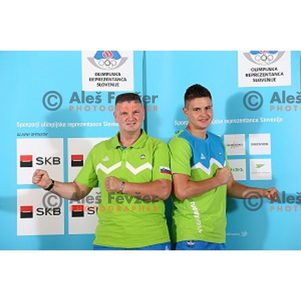 Team of Slovenia for Youth Olympic Games in Nanjing (China) during official presentation in Hotel Terme, Zrece, Slovenia on August 5,2014