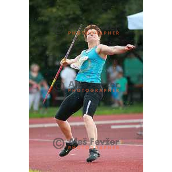 Martina Ratej in action during second day of Slovenian National Athletics Championships in Celje on August 3, 2014