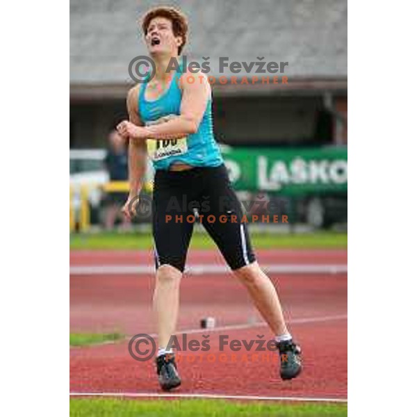 Martina Ratej in action during second day of Slovenian National Athletics Championships in Celje on August 3, 2014