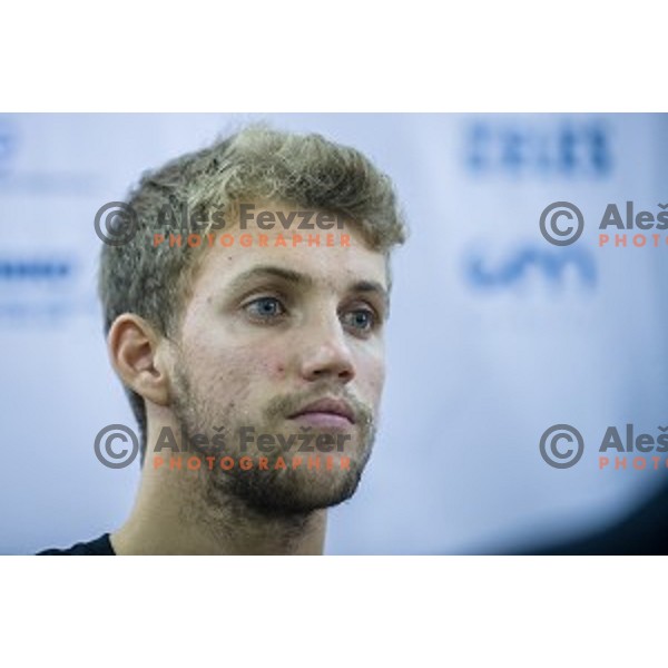 Zan Rudolf at the press conference and presentation before the European Athletics Championships Zürich 2014, Ljubljana, 07.08.2014