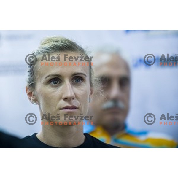 Sonja Roman at the press conference and presentation before the European Athletics Championships Zürich 2014, Ljubljana, 07.08.2014