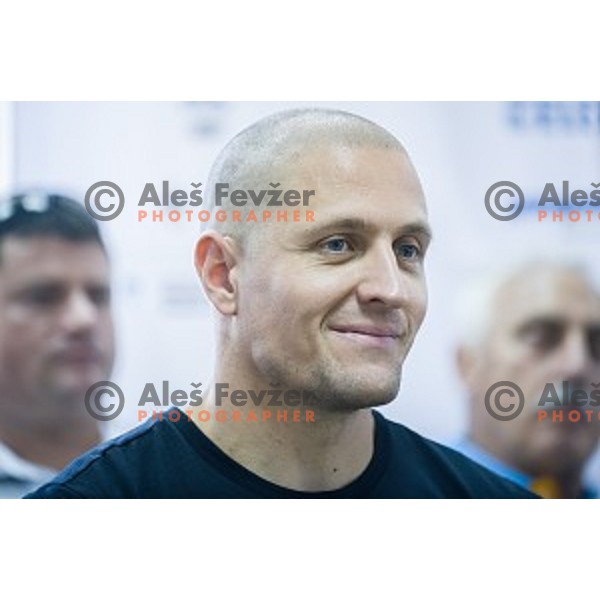 Matija Kranjc at the press conference and presentation before the European Athletics Championships Zürich 2014, Ljubljana, 07.08.2014