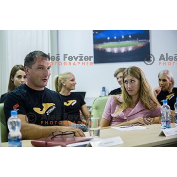 Primoz Kozmus at the press conference and presentation before the European Athletics Championships Zürich 2014, Ljubljana, 07.08.2014