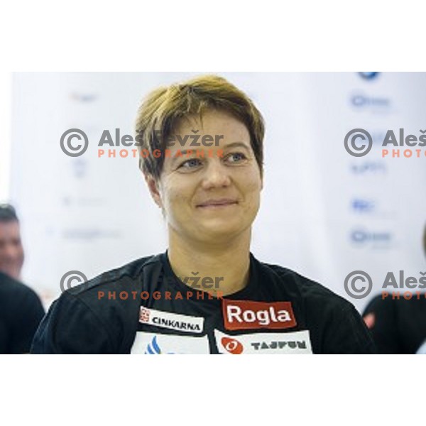 Martina Ratej at the press conference and presentation before the European Athletics Championships Zürich 2014, Ljubljana, 07.08.2014