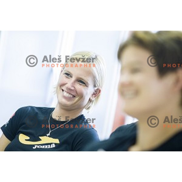 Marina Tomic at the press conference and presentation before the European Athletics Championships Zürich 2014, Ljubljana, 07.08.2014