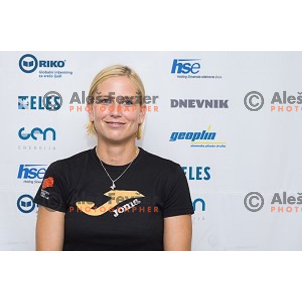 Marina Tomic at the press conference and presentation before the European Athletics Championships Zürich 2014, Ljubljana, 07.08.2014