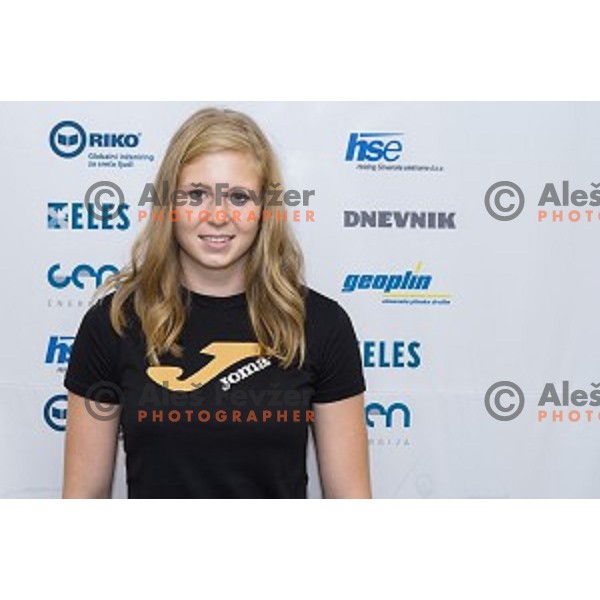 Maja Mihalinec at the press conference and presentation before the European Athletics Championships Zürich 2014, Ljubljana, 07.08.2014