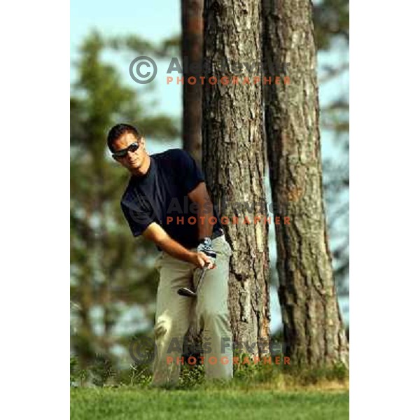 Damjan Murgelj na PRO-AM golf turnirju- Memorial Toneta Krusica v Arboretumu 17.5.2007. Photo by Ales Fevzer 