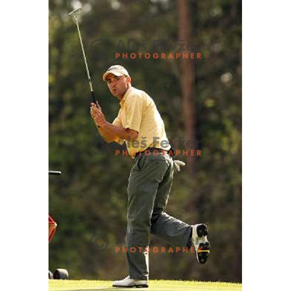 Slavko Papler na PRO-AM golf turnirju- Memorial Toneta Krusica v Arboretumu 17.5.2007. Photo by Ales Fevzer 