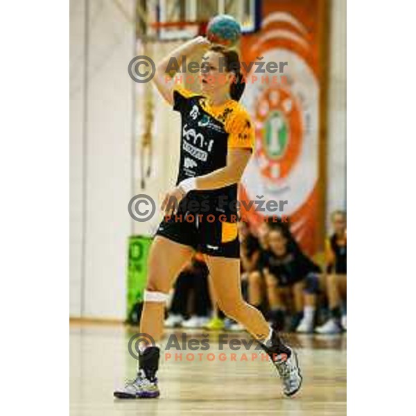 Ivana Ljubas of Zagorje during handball match between RK Krim and RK Zagorje, played in Ilirska Bistrica, Slovenia on September 6, 2014