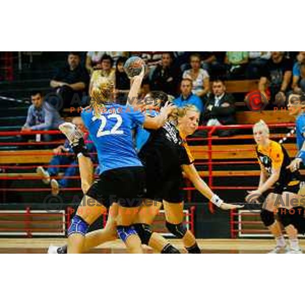 Ivana Ljubas of Zagorje during handball match between RK Krim and RK Zagorje, played in Ilirska Bistrica, Slovenia on September 6, 2014