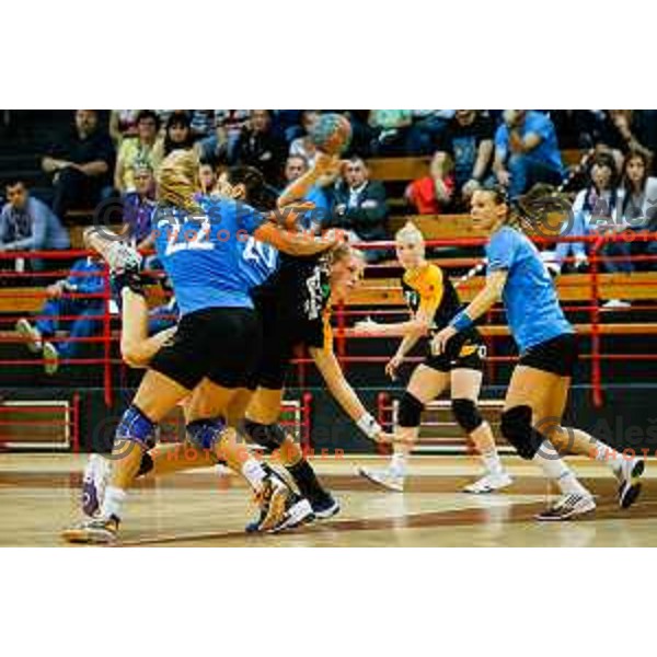 Ivana Ljubas of Zagorje during handball match between RK Krim and RK Zagorje, played in Ilirska Bistrica, Slovenia on September 6, 2014
