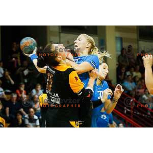 Tamara Mavsar of Krim during handball match between RK Krim and RK Zagorje, played in Ilirska Bistrica, Slovenia on September 6, 2014