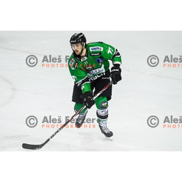 Ivan Sijan in action during ice hockey match Olimpija - Znojmo, EBEL League, Tivoli , Ljubljana, 19.09.2014