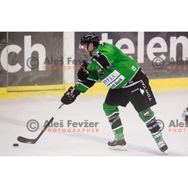 Ivan Sijan in action during ice hockey match Olimpija - Znojmo, EBEL League, Tivoli , Ljubljana, 19.09.2014