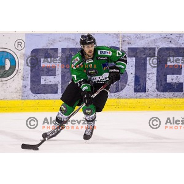 Ivan Sijan in action during ice hockey match Olimpija - Znojmo, EBEL League, Tivoli , Ljubljana, 19.09.2014