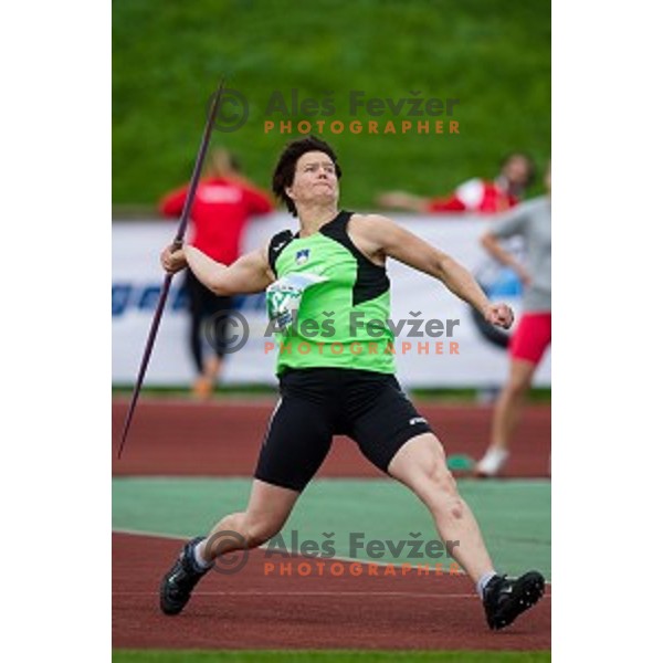 Martina Ratej in action during Balkanation, the Balkan Team Athletics championship, Ljubljana, 20.09.2014