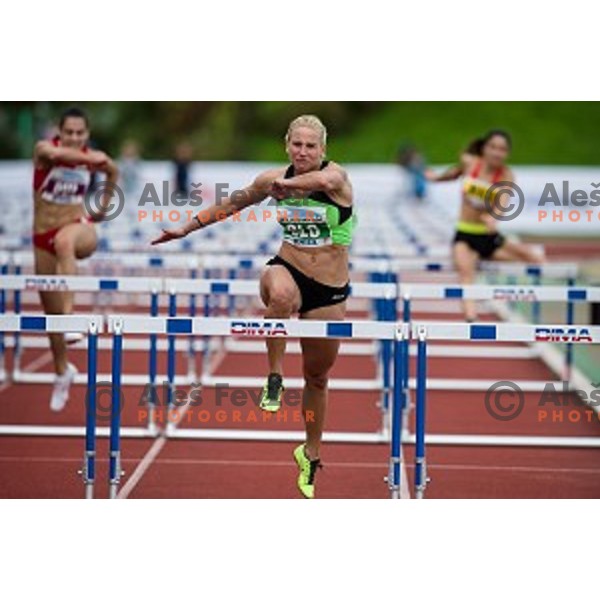Marina Tomic in action during Balkanation, the Balkan Team Athletics championship, Ljubljana, 20.09.2014