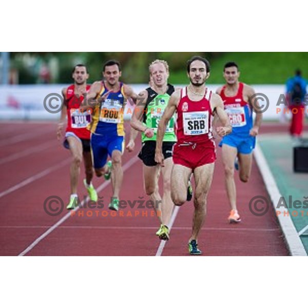 Mitja Krevs in action during Balkanation, the Balkan Team Athletics championship, Ljubljana, 20.09.2014