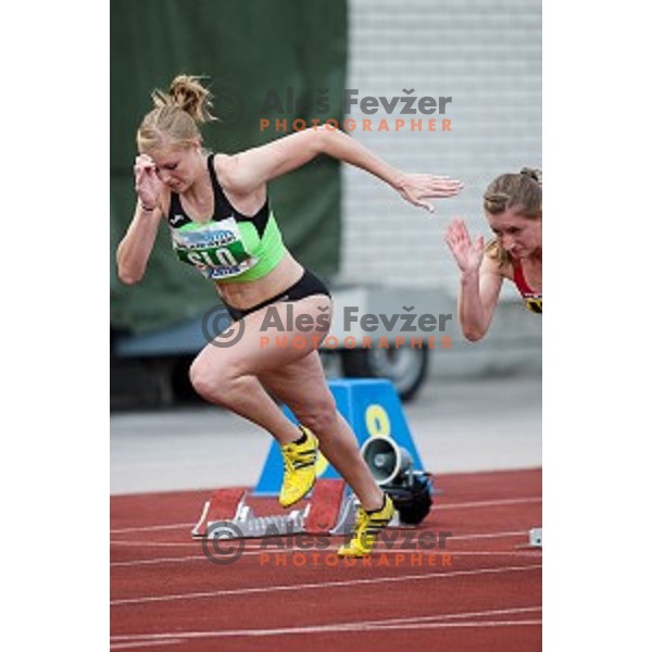 Maja Mihalinec in action during Balkanation, the Balkan Team Athletics championship, Ljubljana, 20.09.2014