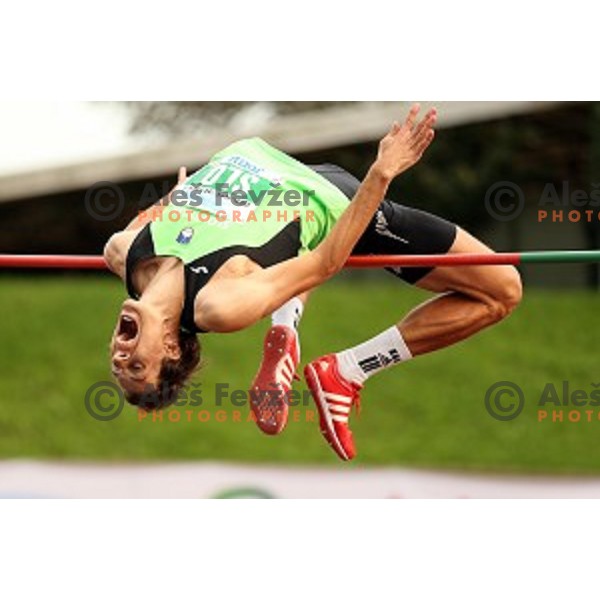 Rozle Prezelj of Slovenia in action during Balkanation, the Balkan Team Athletics championship at ZAK Stadium, Ljubljana, Slovenia on September 20, 2014