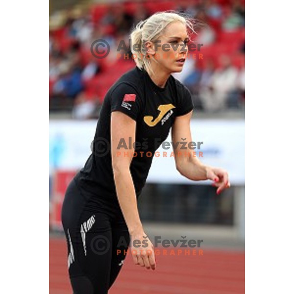 Snezana Vukmirovic of Slovenia in action during Balkanation, the Balkan Team Athletics championship at ZAK Stadium, Ljubljana, Slovenia on September 20, 2014