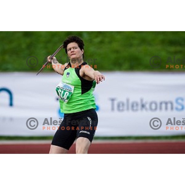 Martina Ratej in action during Balkanation, the Balkan Team Athletics championship, Ljubljana, 20.09.2014