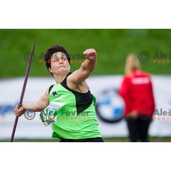 Martina Ratej in action during Balkanation, the Balkan Team Athletics championship, Ljubljana, 20.09.2014