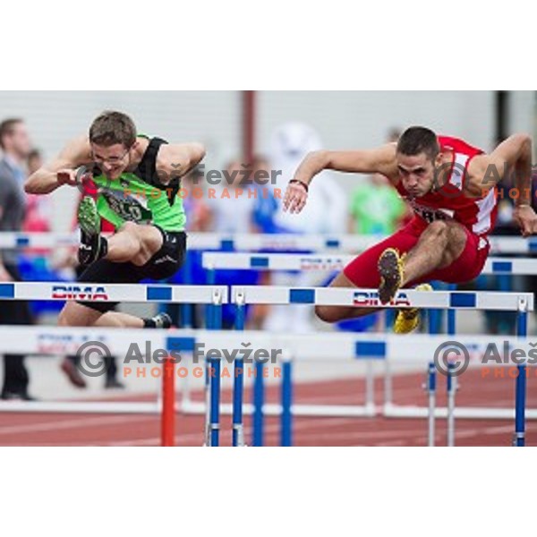 Igor Orel in action during Balkanation, the Balkan Team Athletics championship, Ljubljana, 20.09.2014