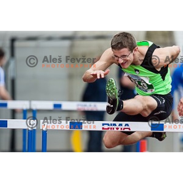 Igor Orel in action during Balkanation, the Balkan Team Athletics championship, Ljubljana, 20.09.2014