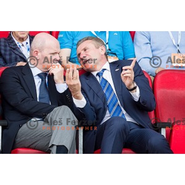 Gregor Bencina, Sergey Bubka in action during Balkanation, the Balkan Team Athletics championship, Ljubljana, 20.09.2014