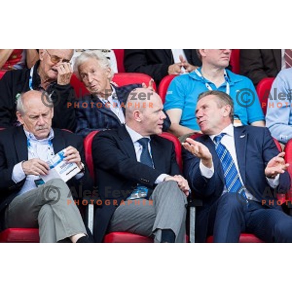 Hans Jorgen Wurz, Gregor Bencina, Sergey Bubka in action during Balkanation, the Balkan Team Athletics championship, Ljubljana, 20.09.2014