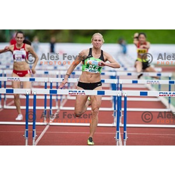 Marina Tomic in action during Balkanation, the Balkan Team Athletics championship, Ljubljana, 20.09.2014