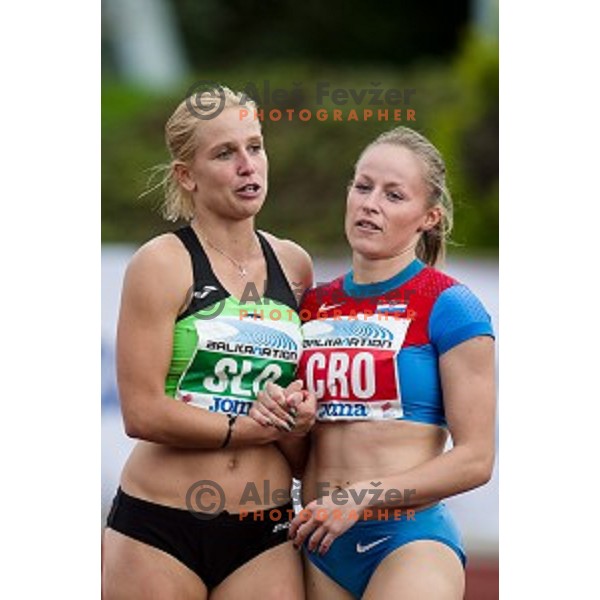 Marina Tomic in action during Balkanation, the Balkan Team Athletics championship, Ljubljana, 20.09.2014