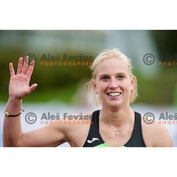 Marina Tomic in action during Balkanation, the Balkan Team Athletics championship, Ljubljana, 20.09.2014