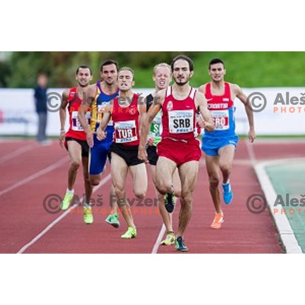 Mitja Krevs in action during Balkanation, the Balkan Team Athletics championship, Ljubljana, 20.09.2014