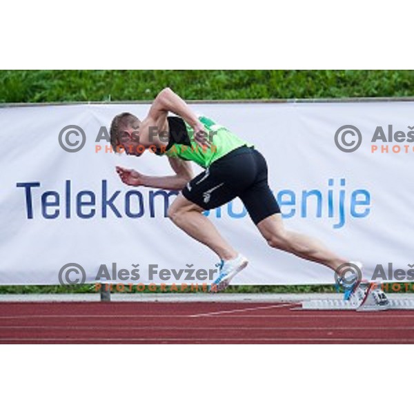 Luka Janezic in action during Balkanation, the Balkan Team Athletics championship, Ljubljana, 20.09.2014