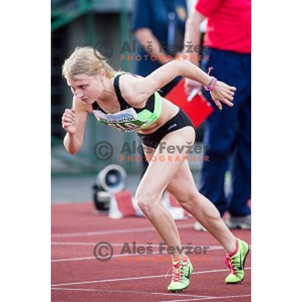 Marusa Mismas in action during Balkanation, the Balkan Team Athletics championship, Ljubljana, 20.09.2014