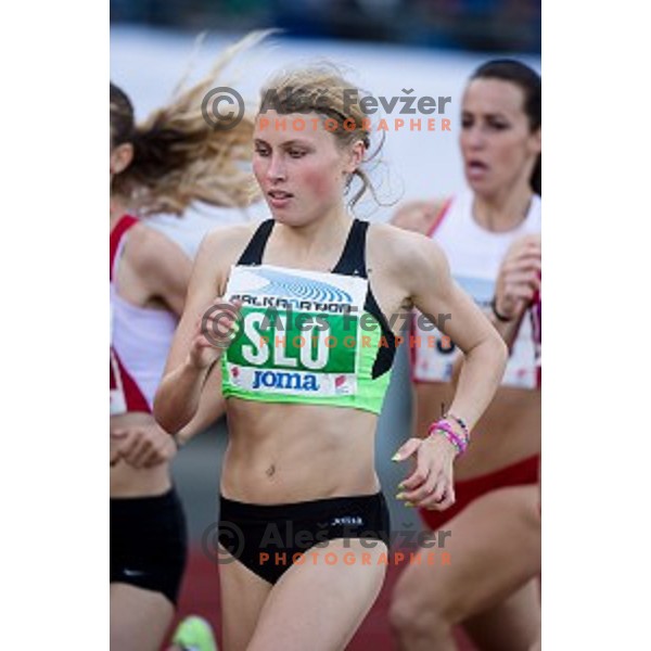 Marusa Mismas in action during Balkanation, the Balkan Team Athletics championship, Ljubljana, 20.09.2014