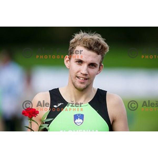 Zan Rudolf in action during Balkanation, the Balkan Team Athletics championship, Ljubljana, 20.09.2014