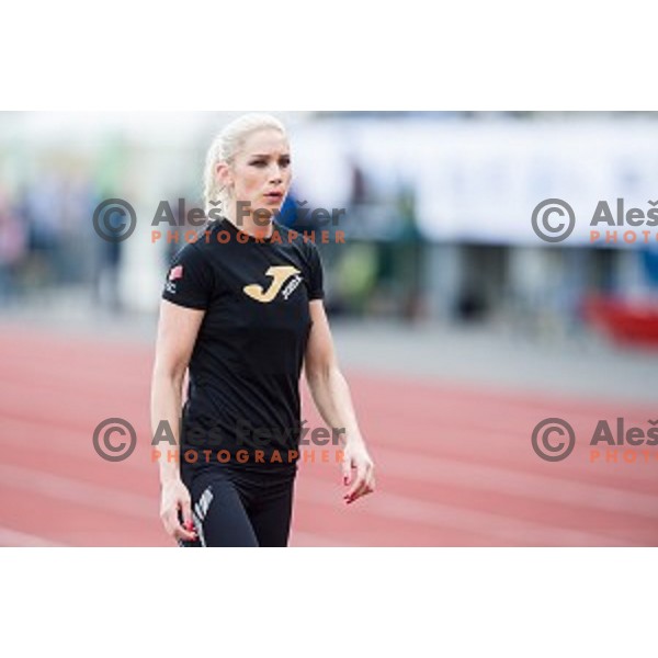 Snezana Vukmirovic in action during Balkanation, the Balkan Team Athletics championship, Ljubljana, 20.09.2014