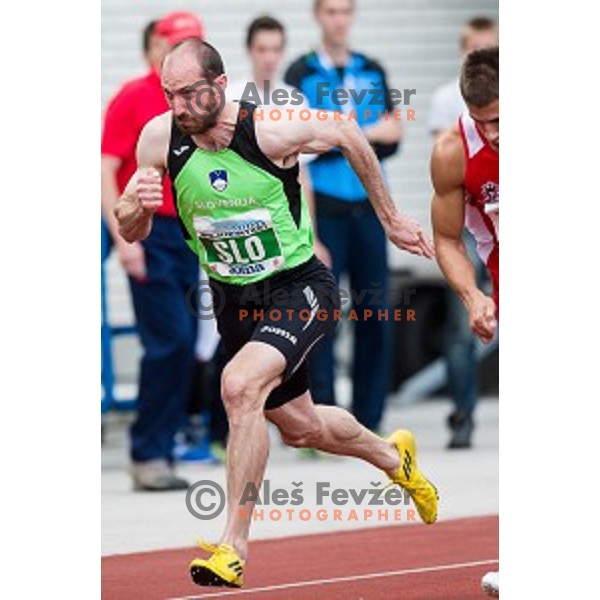 Jan Zumer in action during Balkanation, the Balkan Team Athletics championship, Ljubljana, 20.09.2014