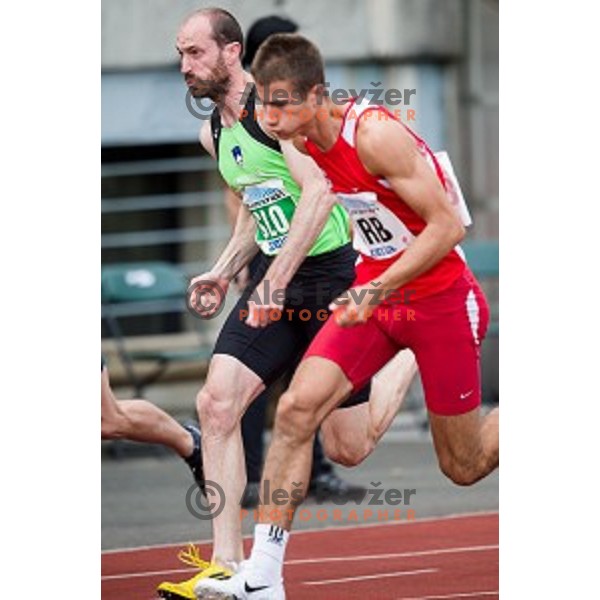 Jan Zumer in action during Balkanation, the Balkan Team Athletics championship, Ljubljana, 20.09.2014