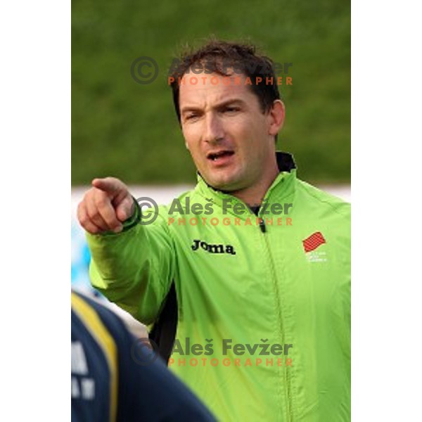 Primoz Kozmus of Slovenia in action during Balkanation, the Balkan Team Athletics championship at ZAK Stadium, Ljubljana, Slovenia on September 20, 2014