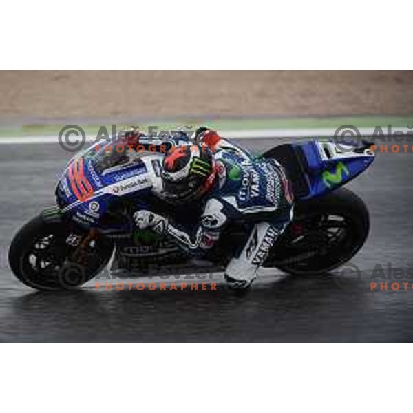 Jorge Lorenzo of Spain during Moto GP race in Misano at Gran Prix di San Marino, Italy on September 14, 2014