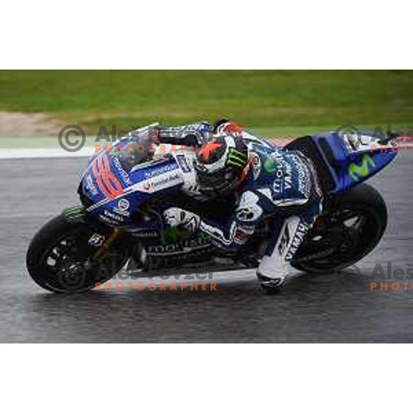 Jorge Lorenzo of Spain during Moto GP race in Misano at Gran Prix di San Marino, Italy on September 14, 2014